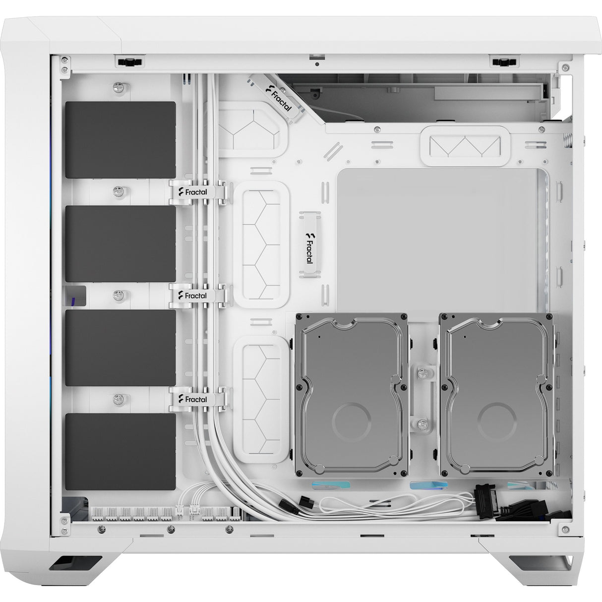Fraktales Design Torrent White RGB TG Clear Tönung