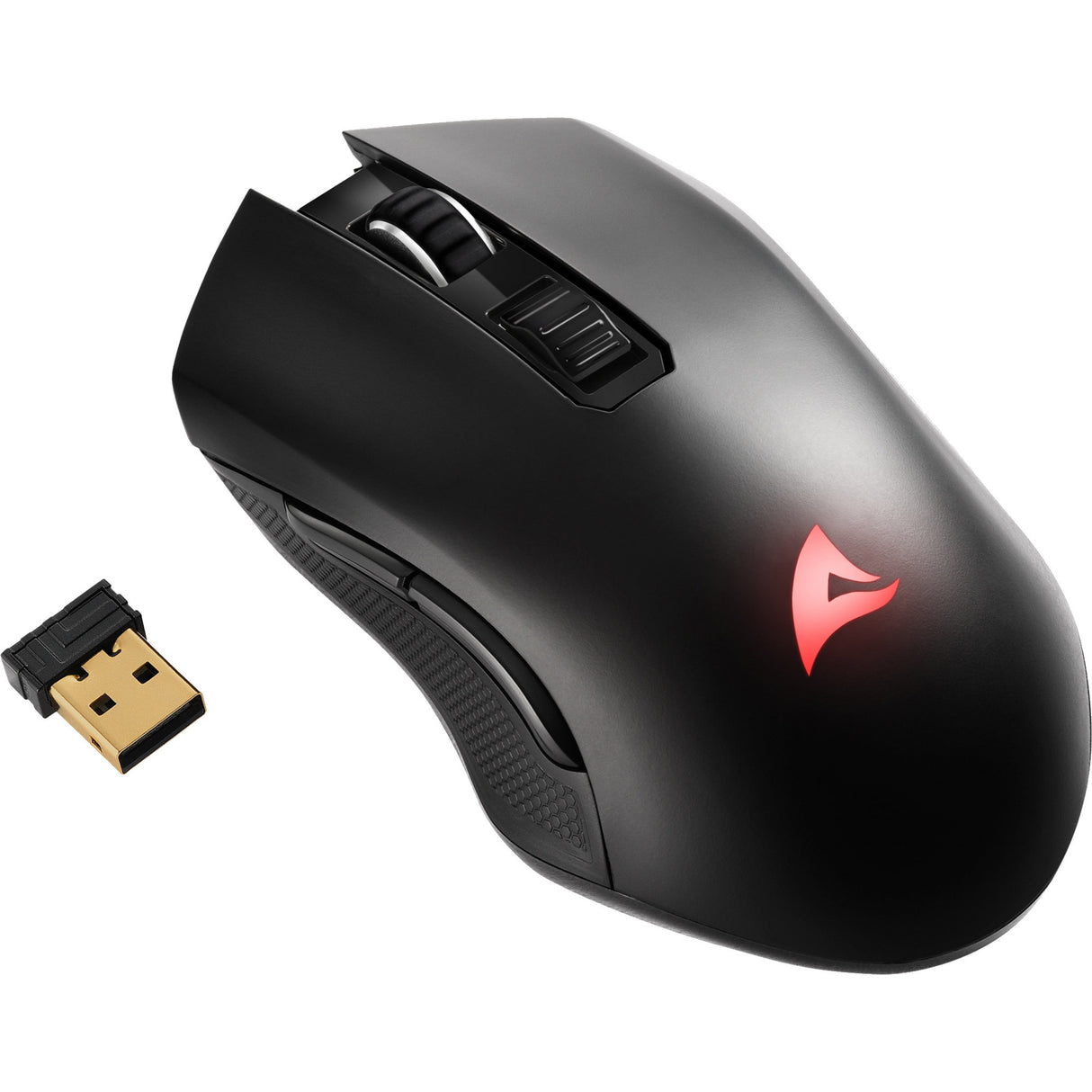 Sharkoon Skiller SGM30W Gaming-Maus (schwarz, 600–6000 dpi, RGB, 2,4 GHz USB)