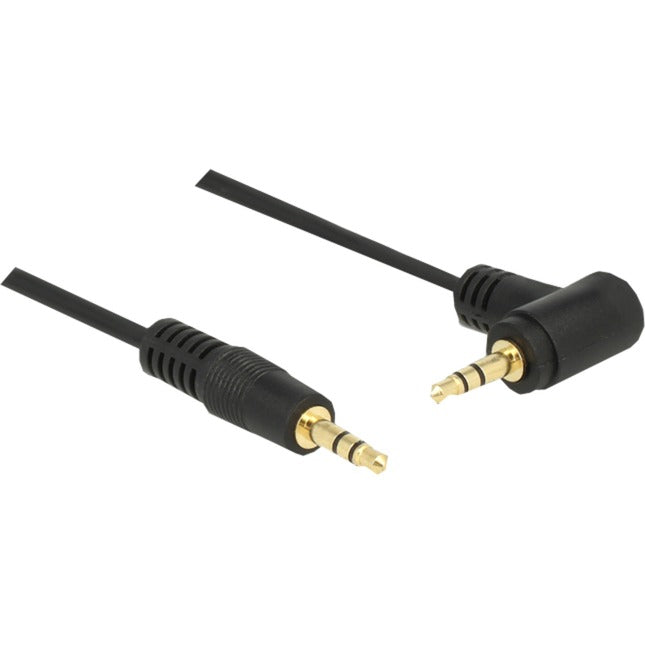 Delock 3,5 mm Stecker > 3,5 mm Stecker Kabel (schwarz, 1 Meter)
