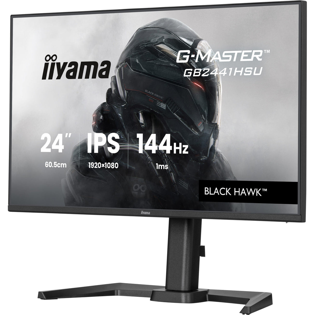 Iiyama G-Master Black Hawk GB2441HSU-B1 23,8 Gaming-Monitor (schwarz, HDMI, DisplayPort, 2x USB-A, USB-B, 144 Hz)