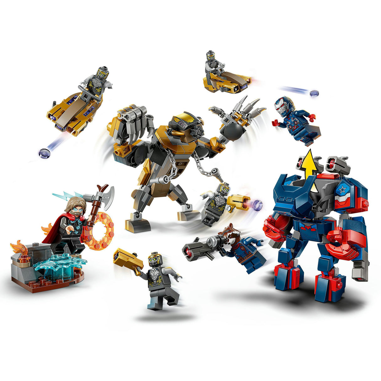 Lego Superhelden Marvel 76322 Avengers: Endspiel Thor vs. Chitauri
