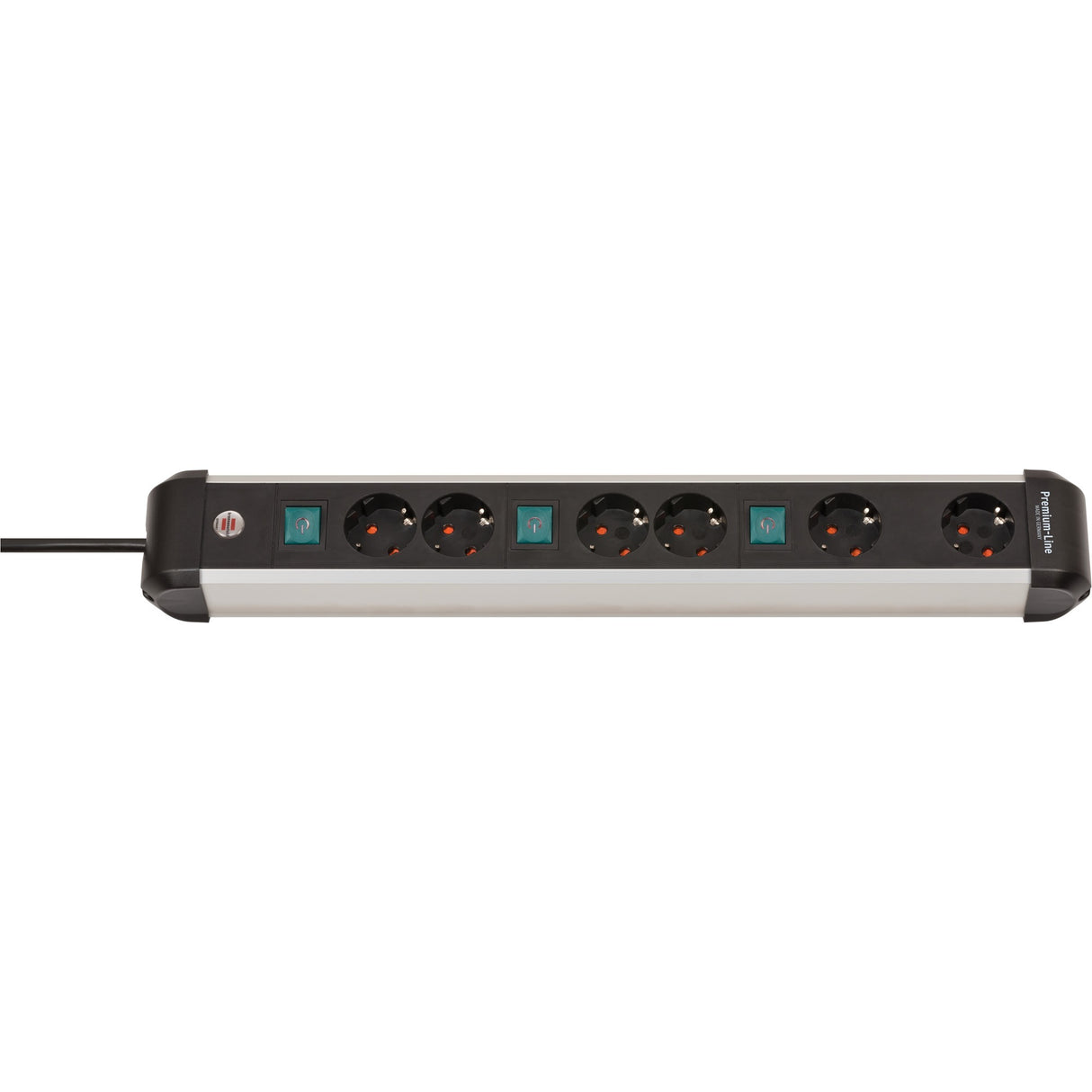 Brennenstuhl Premium-Alu-Line-Socket 6-fach