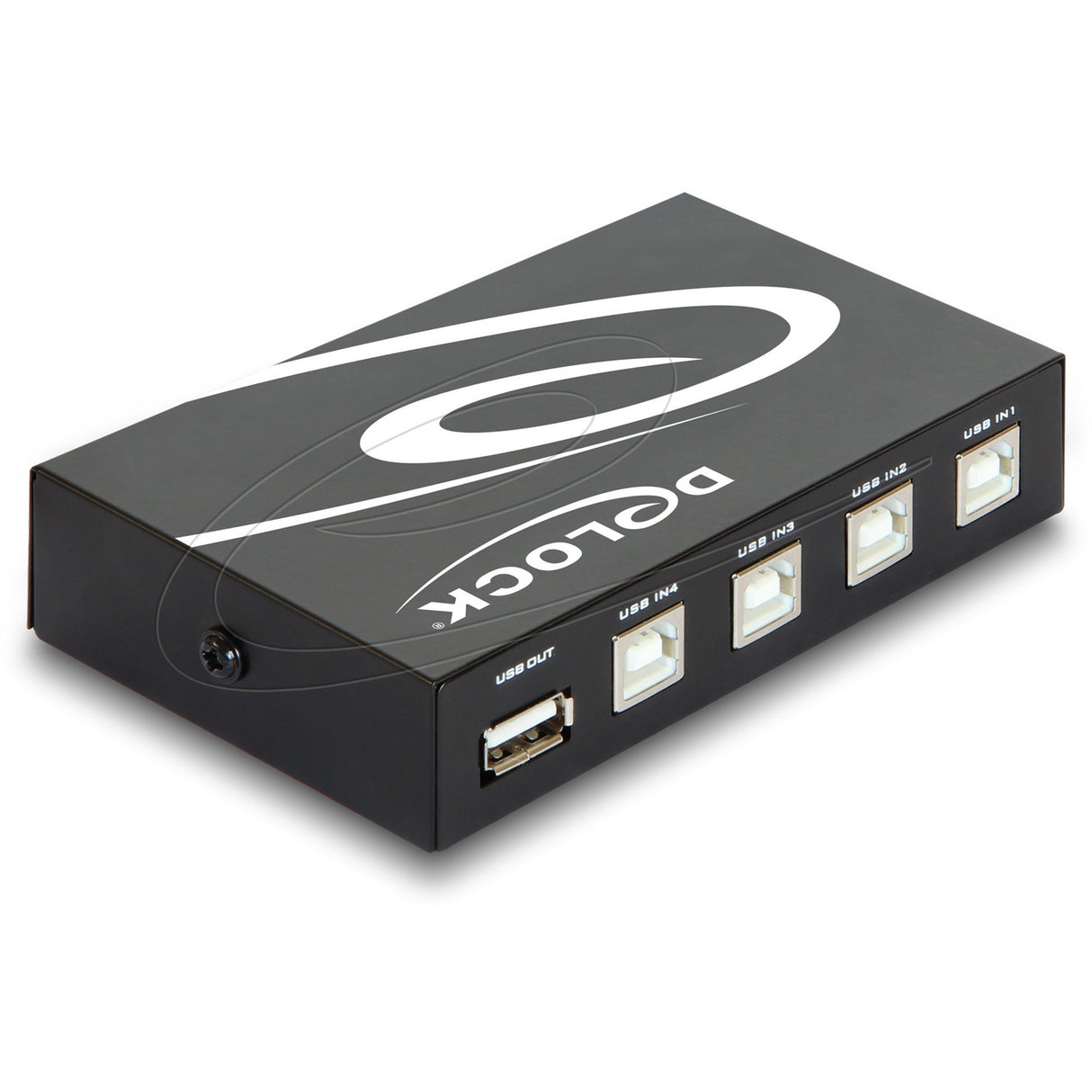 Delock Switch USB 2.0 4 Port manueller USB Switch