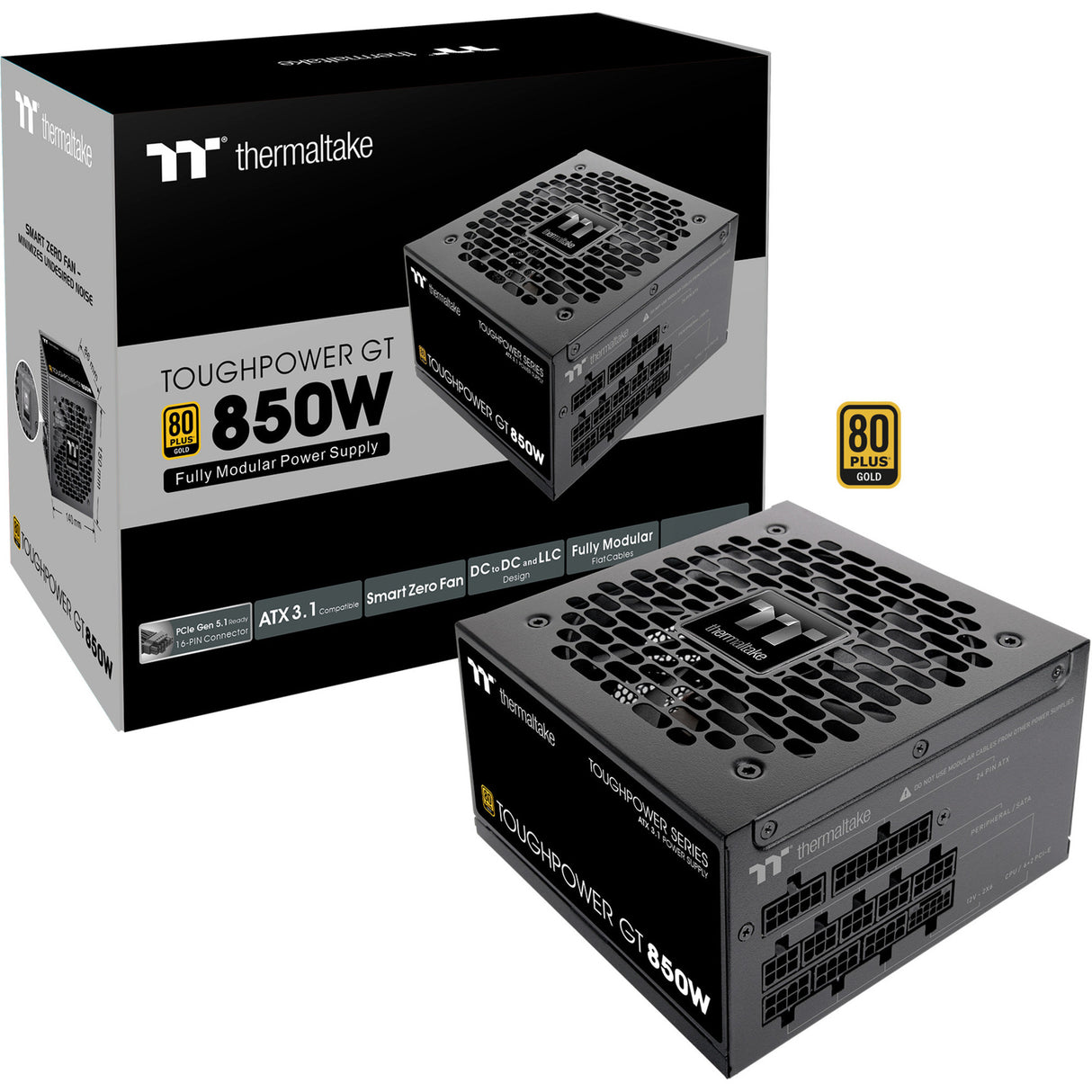 Thermaltake Toughpower GT modulares 850 Watt Netzteil (schwarz, 4x PCIe)