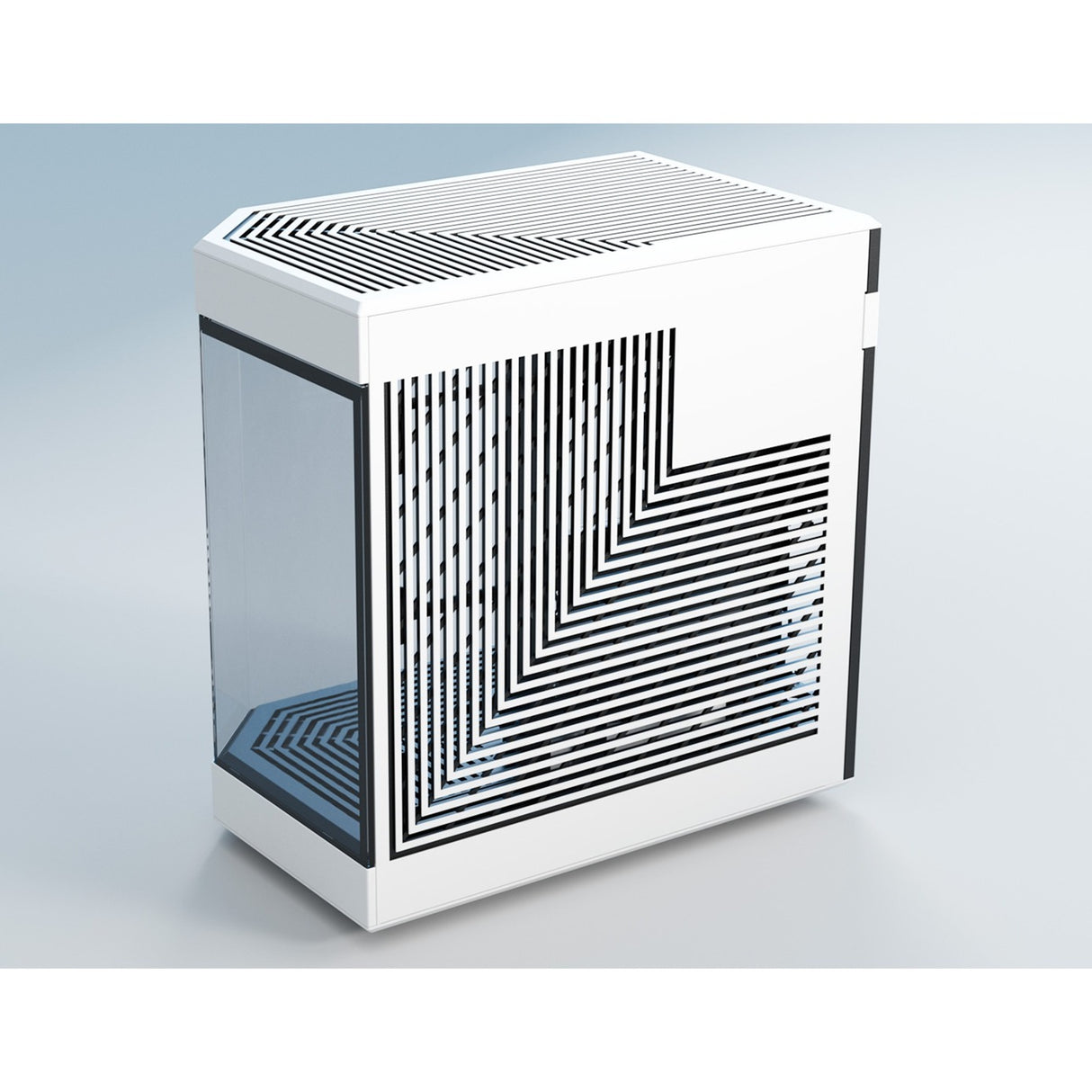 Hyte y60 Midi-Tower-Gehäuse (weiß schwarz | 3x USB-A | gehärtetes Glas)