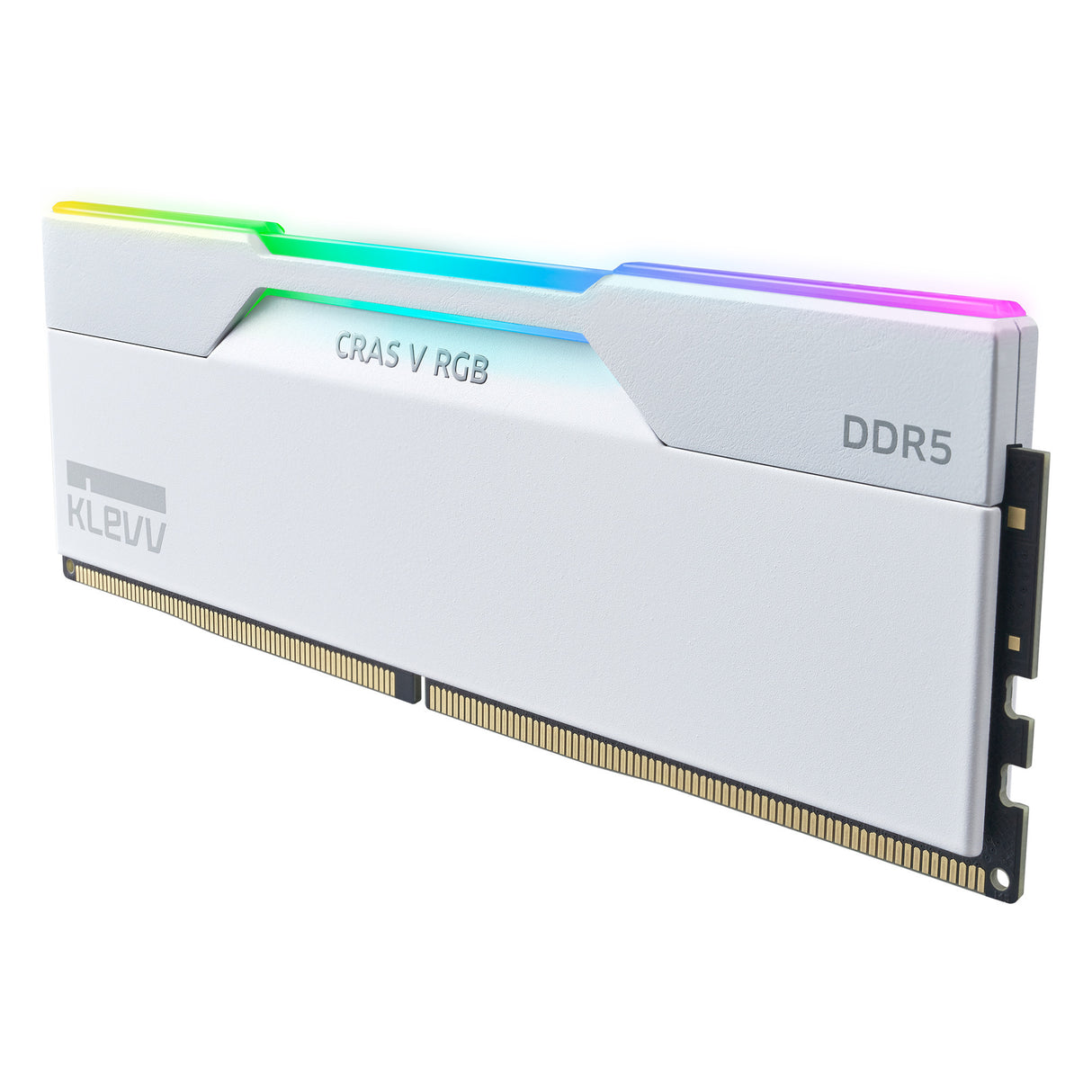 Klevv 32 gb ddr5-6000 (2x 16 gb) kit werkgeheugen (wit, kd5agu880-60a300j, cras v rgb, xmp 3.0, expo)