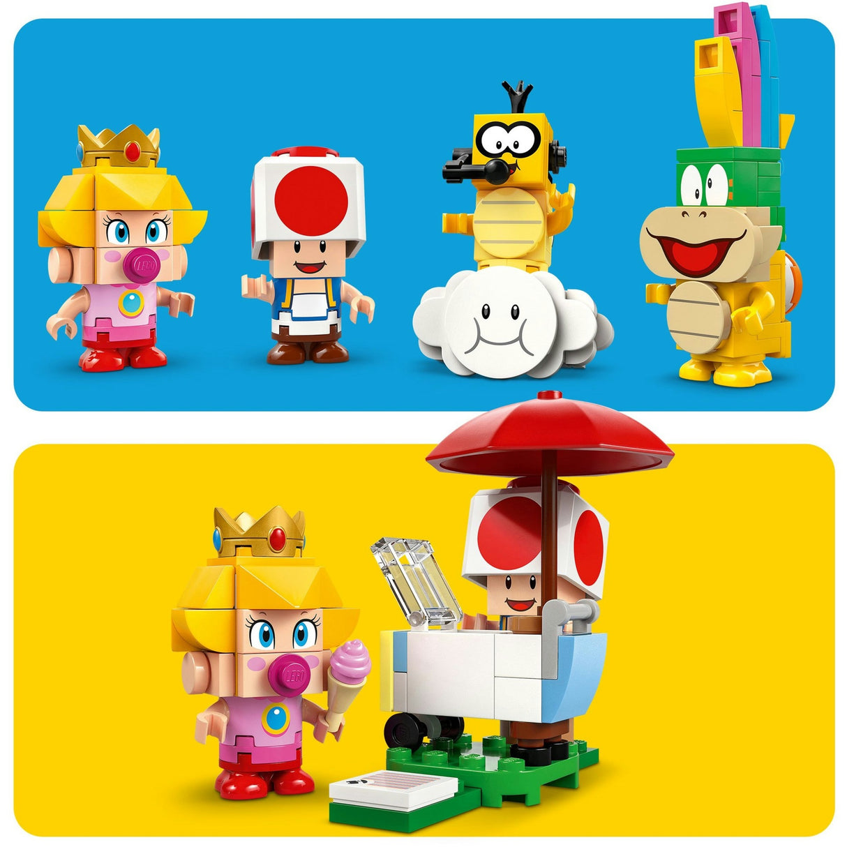Lego Super Mario 72036 Mario Kart Baby Peach und Grand-Prix-Set