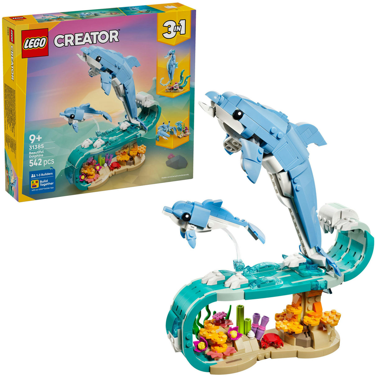 Lego Creator 31385 Meerestiere, wunderschöne Delfine