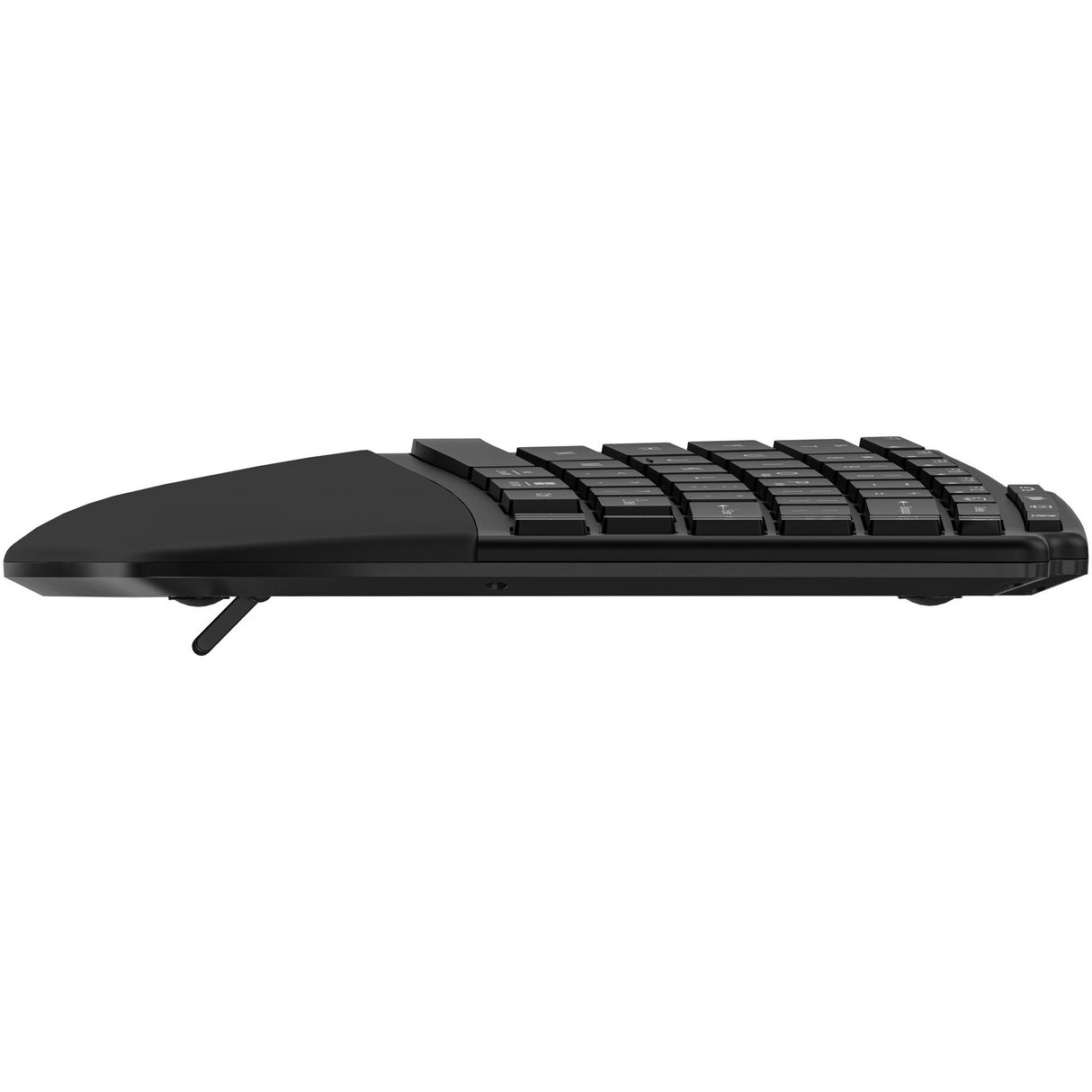 Kensington Pro Fit Ergo KB675 EQ TKL wiederaufladbare Tastatur (schwarz, EU-Layout (QWERTY), Membran, 80 % (TKL), Bluetooth, 2,4 GHz)