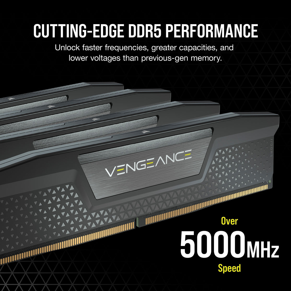 Corsair 16 GB DDR5-5200 (2x 8 GB) RAM-Kit (schwarz, CMK16Gx5M2B5200C40, Vengeance)