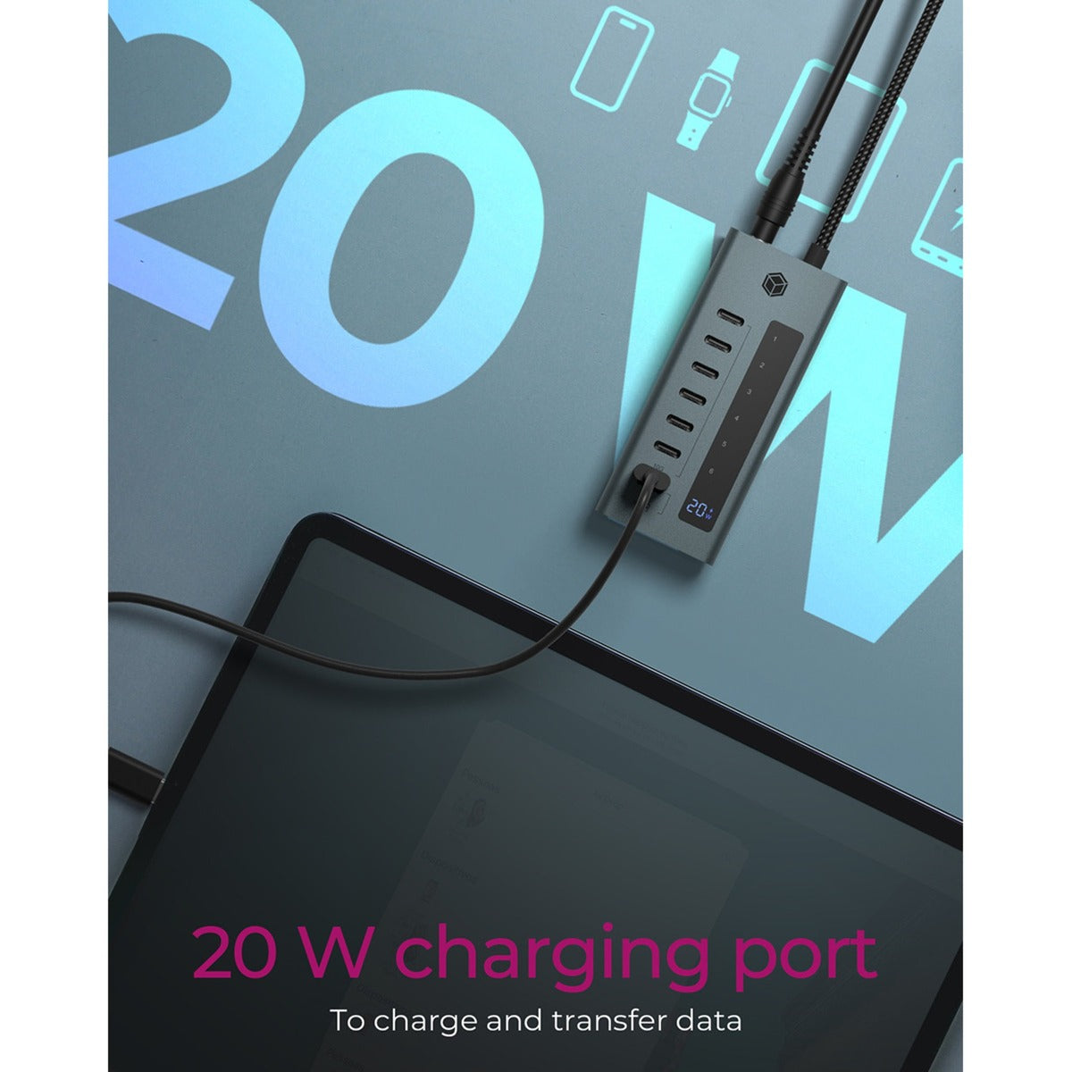 Icy Box Icy Box 7-Port USB 3.2 Gen 2 Typ-C-Hub