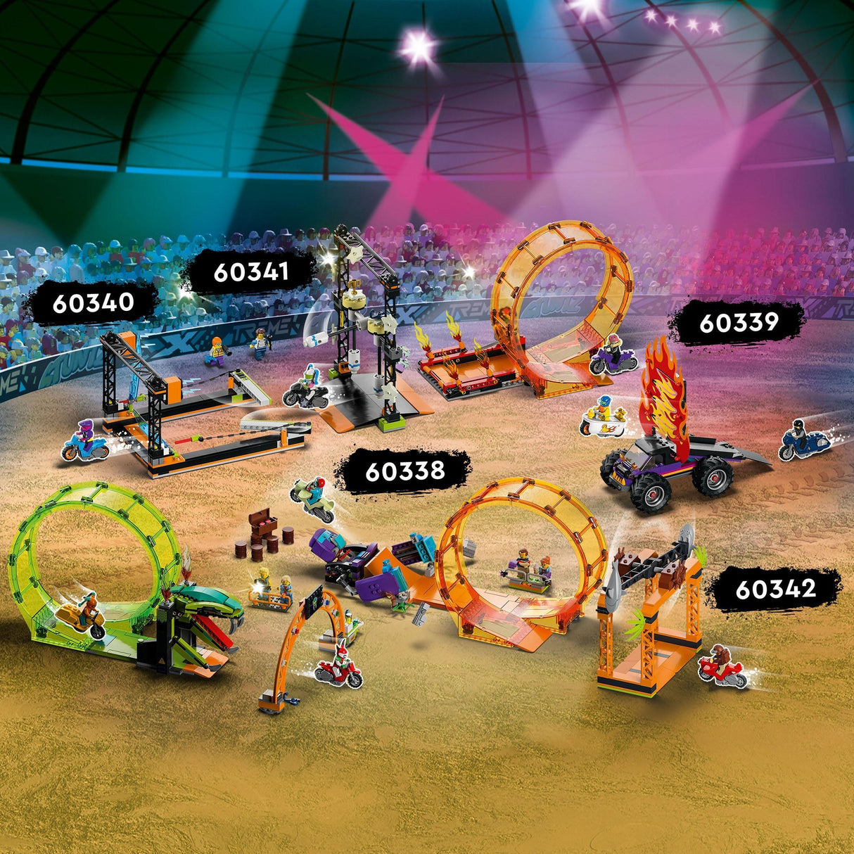 Lego City – Schimpansen-Stunt-Looping-Konstruktionsspielzeug (60338)