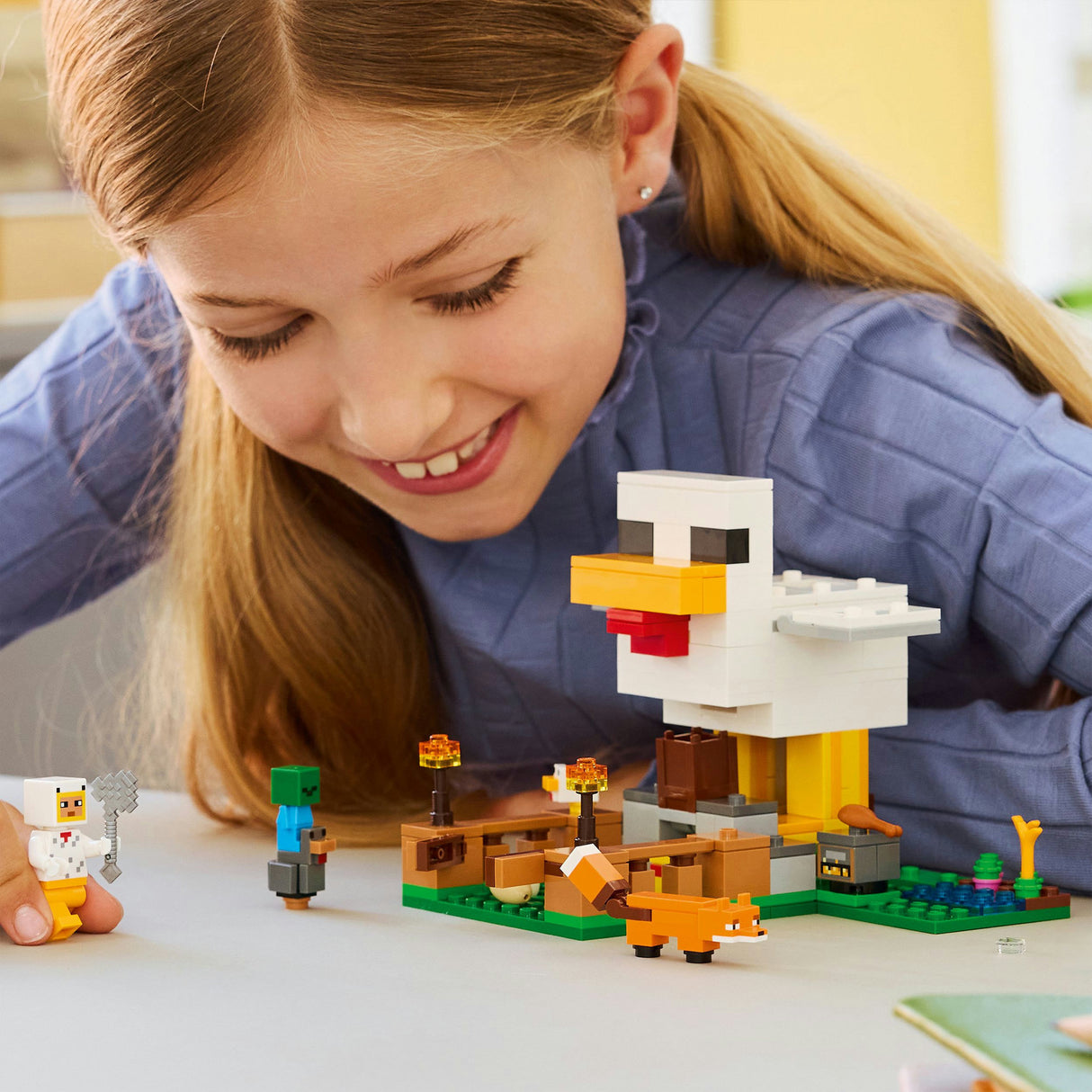 Lego Minecraft Hühnerfarm, Spielzeug für Kinder – 21585
