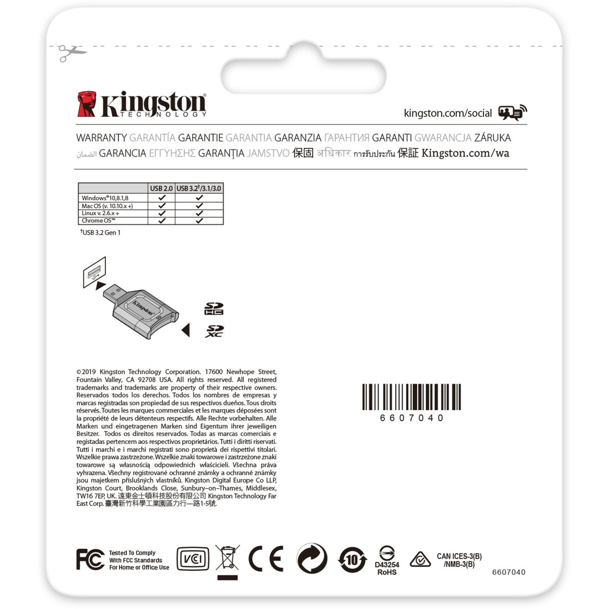 Kingston Mobilelite Plus SD -Leser
