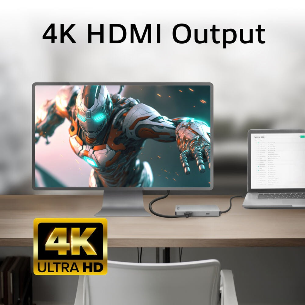ACT-Konnektivität USB-C 4K Docking Station für 1 HDMI-Monitor, Ethe