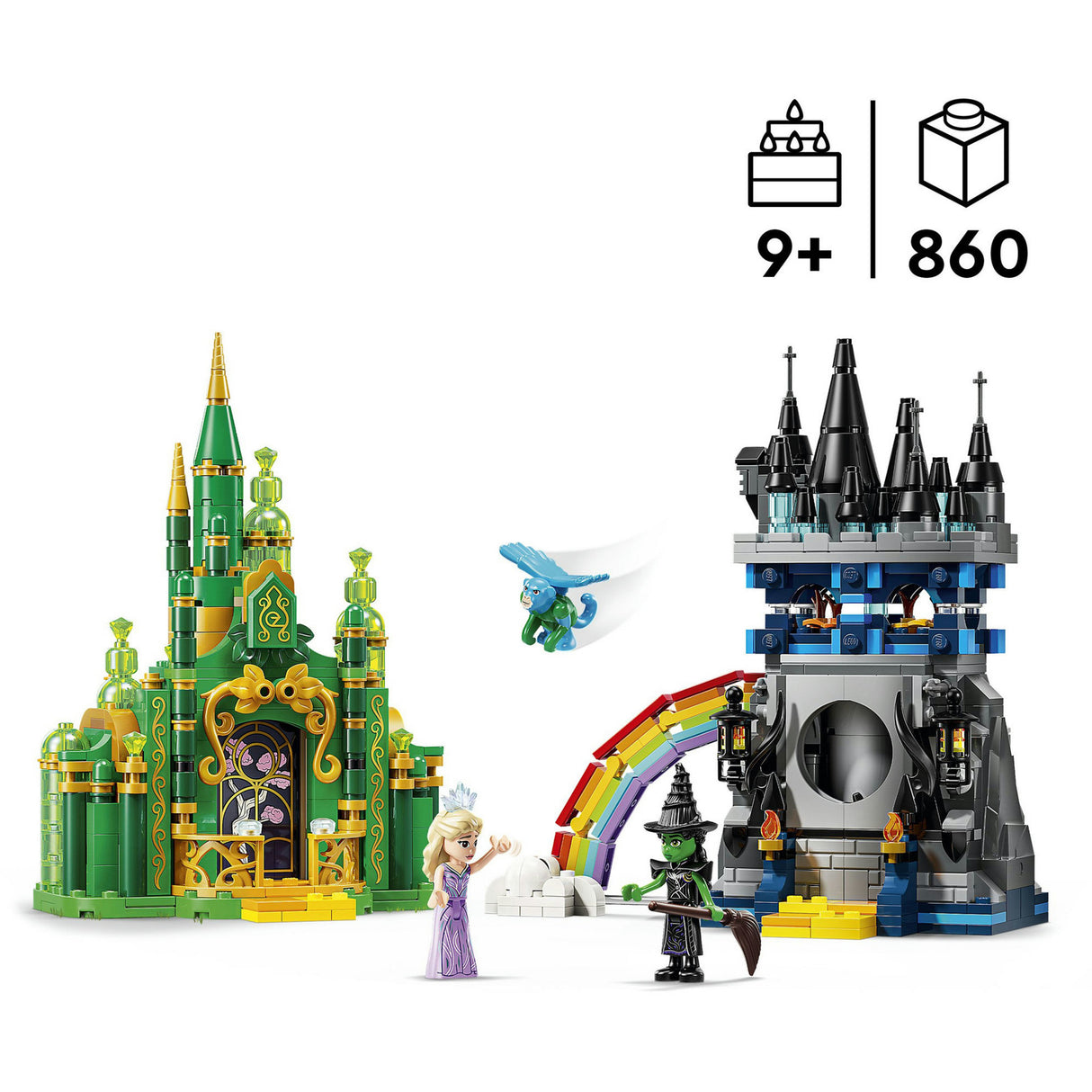 Lego 75689 „Wicked Emerald City und Kiamo Ko Castle“.