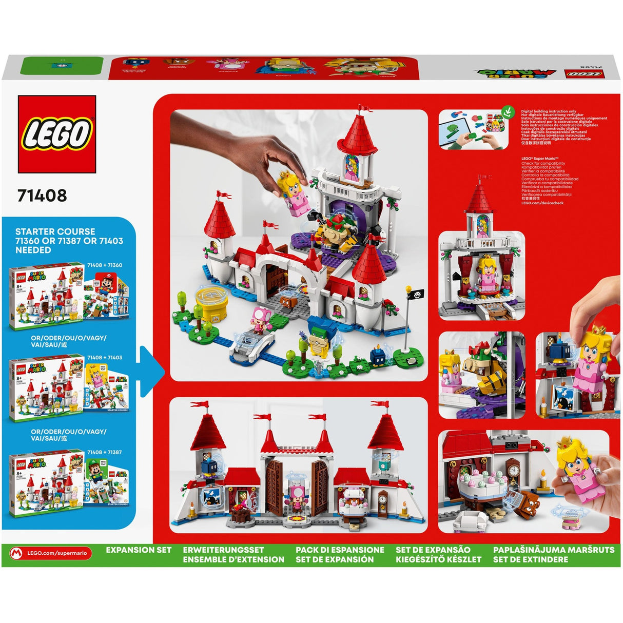 Lego Super Mario – Erweiterungsset: Bauspielzeug „Peach' Castle“ (71408)