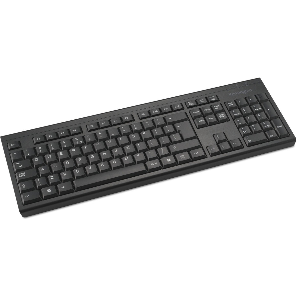 Kensington KB150 EQ kabellose Tastatur (schwarz, US-Layout (QWERTY), Membran, 100 %)