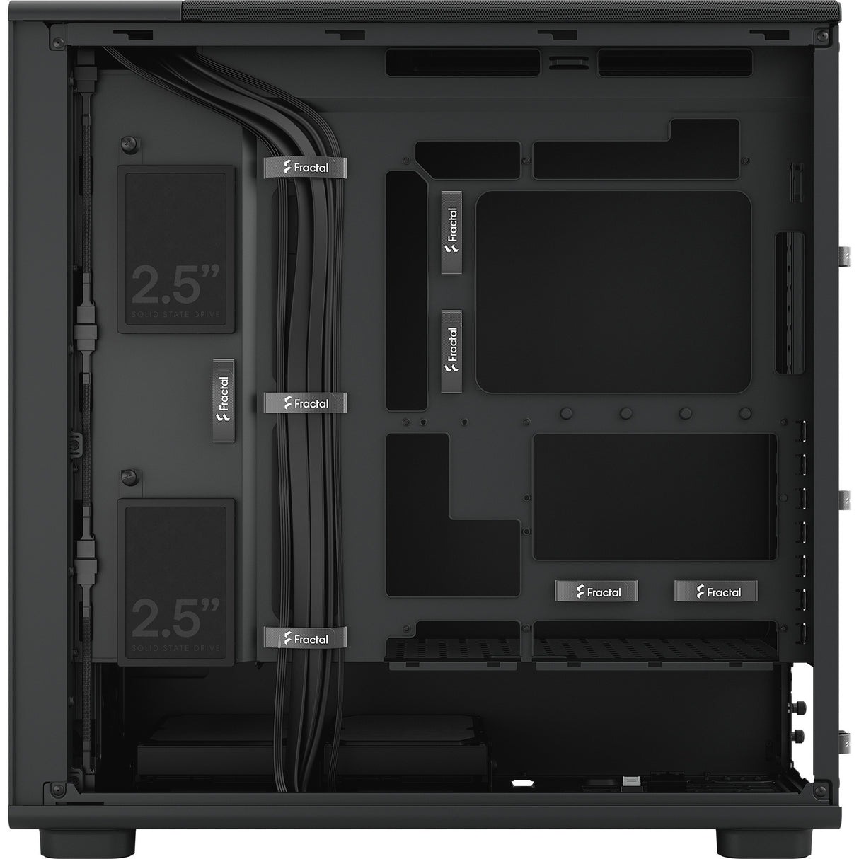 Fractal design epoch xl solid midi tower behuizing (zwart | 2x usb-a | 1x usb-c)