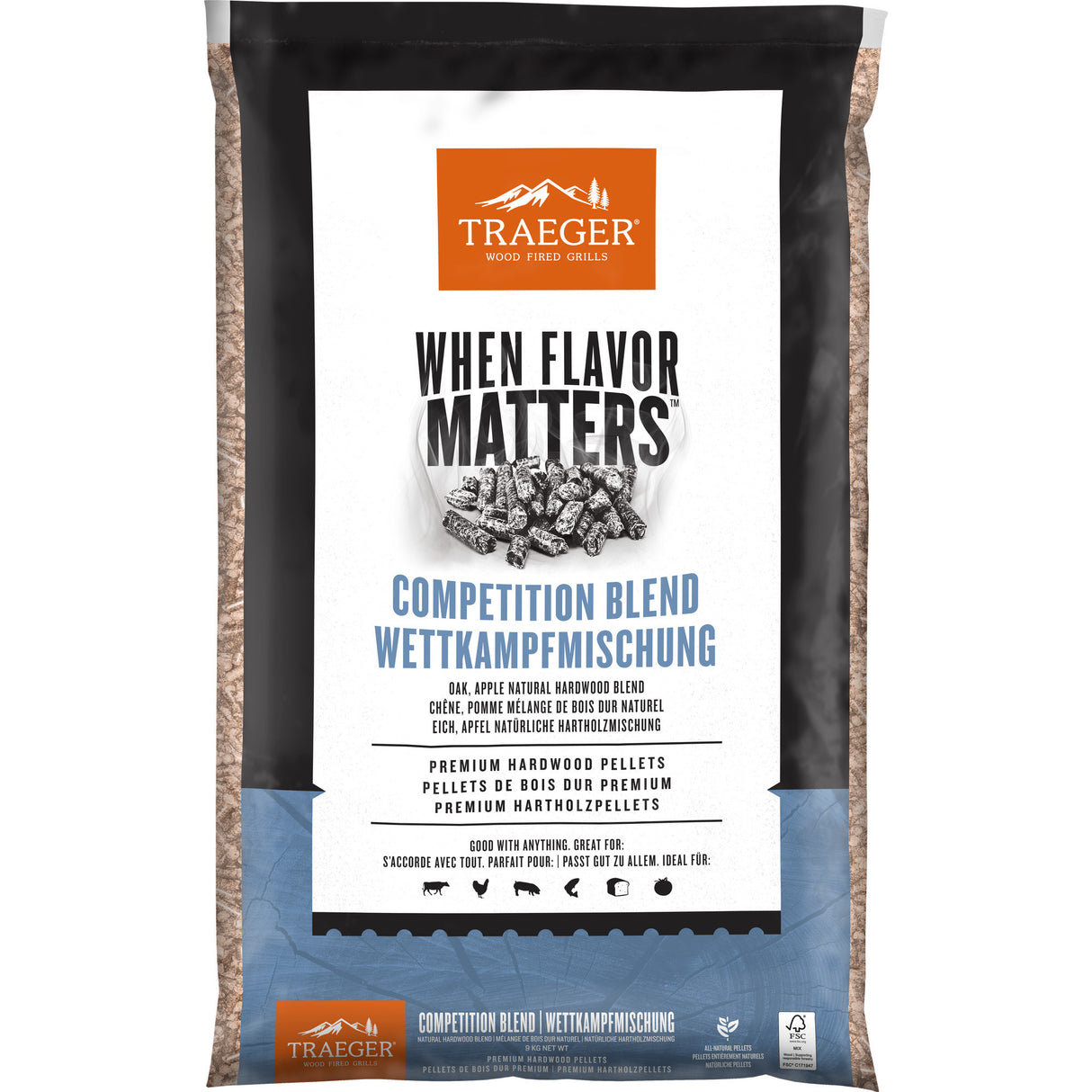 Traeger FSC – Wettkampfmischung Pelletsbrennstoff (9 kg)