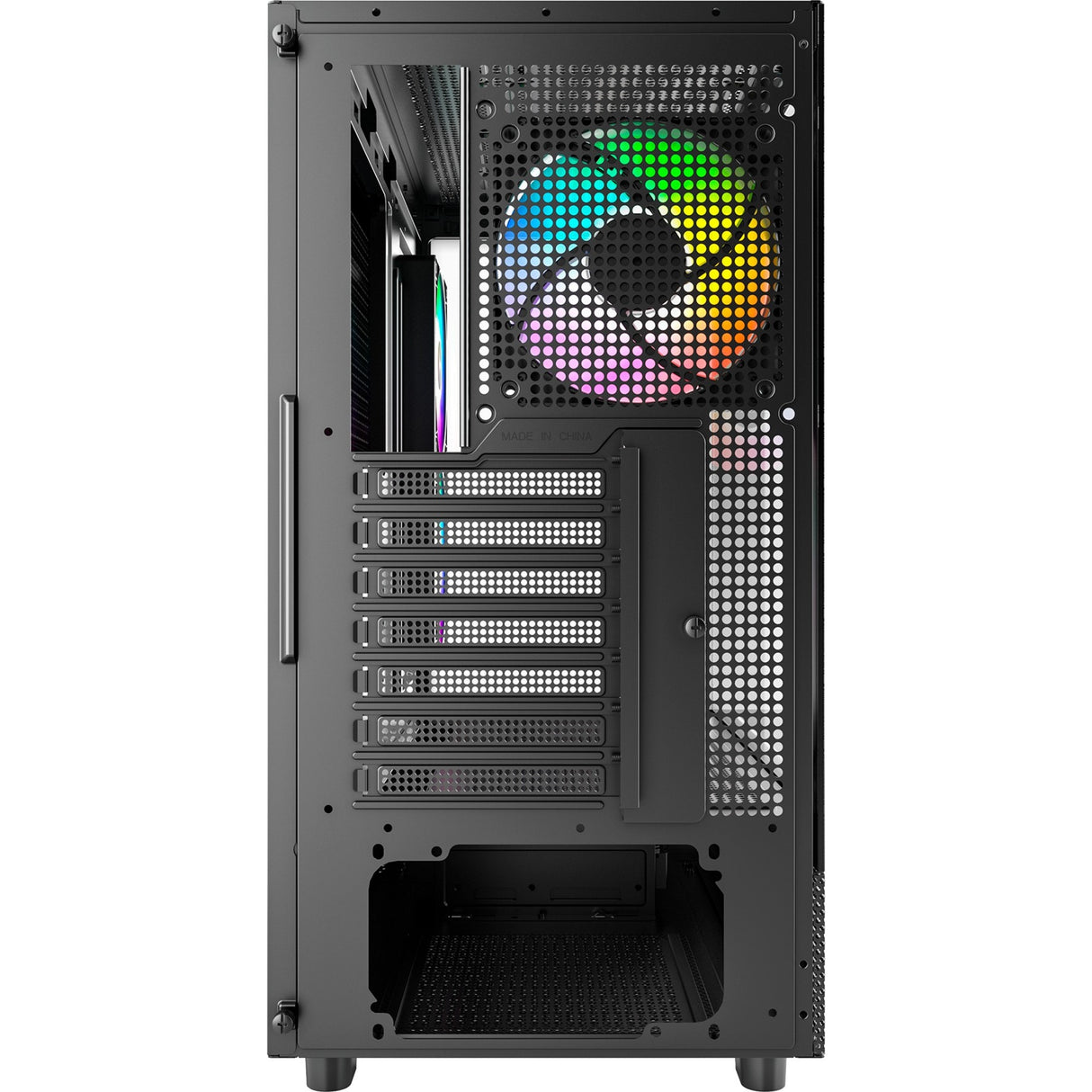 Montech xr Midi-Tower-Gehäuse (schwarz | 2x USB-A | 1x USB-C | RGB | gehärtetes Glas)