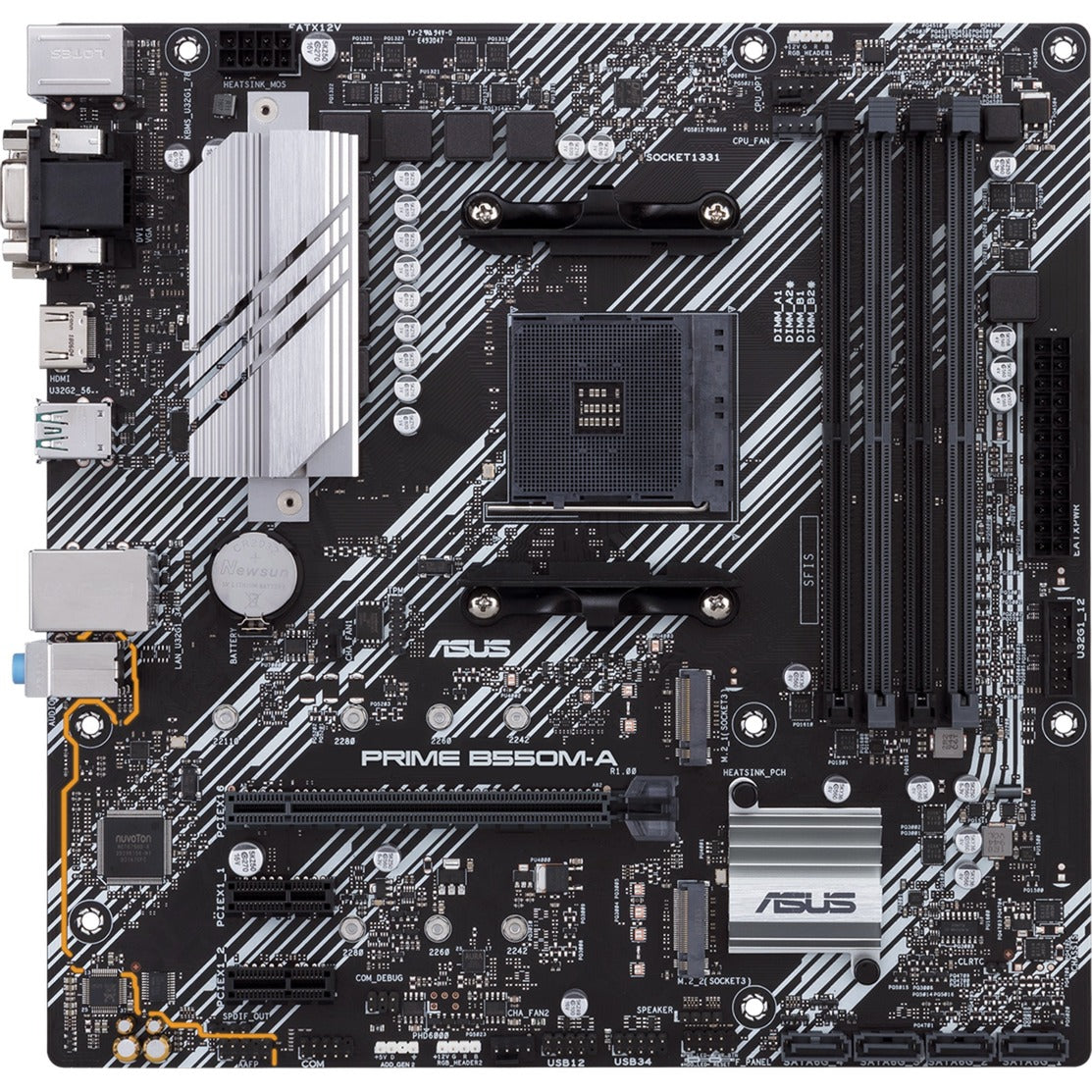Asus Prime B550M-A Sockel AM4 Mainboard (RAID, GB-LAN, Sound, µATX)