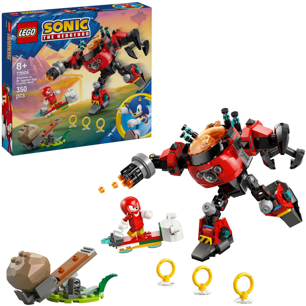 Lego Sonic 77005 Knuckles vs. Dr. Eggman Egg Crusher Mech