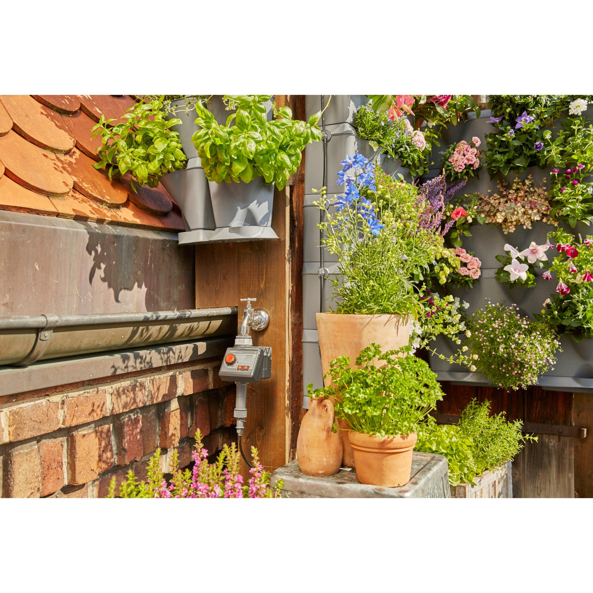 Gardena Naturup! | vertikales Bewässerungsset | Wasserhahn - 13156-20 - 13156-20