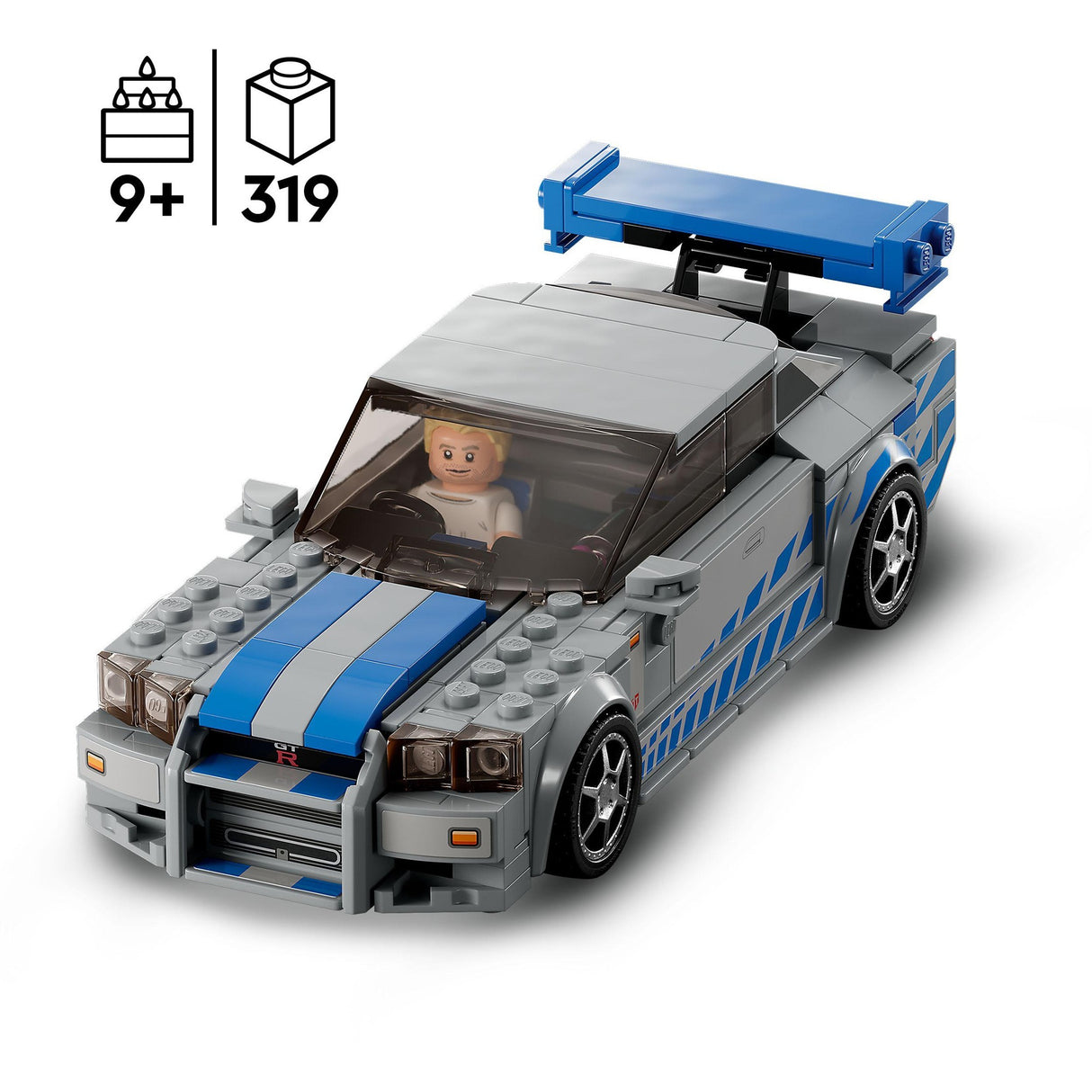 Lego Speed Champions 76917 2 Fast 2 Furious Nissan Skyline GT-R (R34)