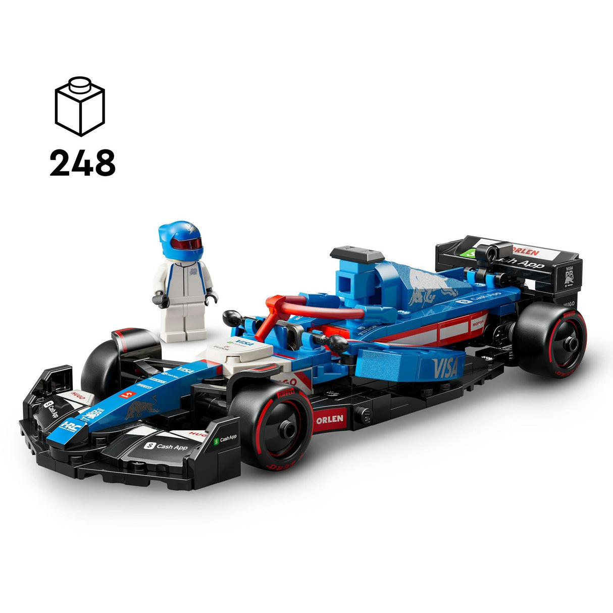 Lego Speed Champions 77246 Visa Cash App RB VCARB 01 F1-Rennwagen