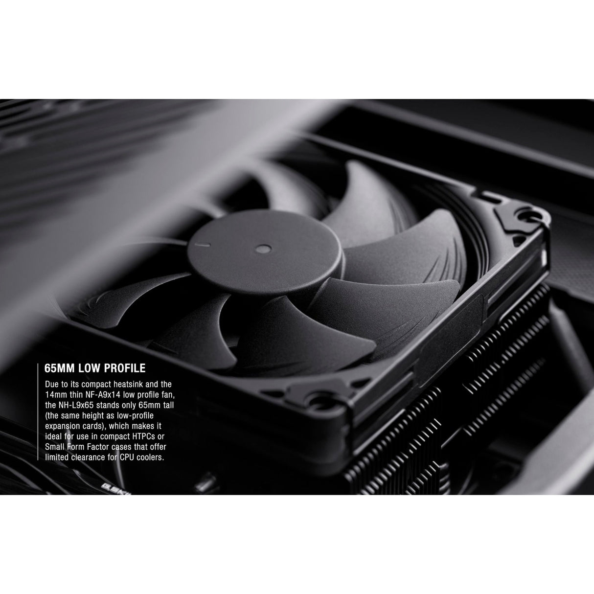 Noctua nh-l9x65 chromax.black CPU-Kühler (schwarz, 4-Pin-PWM-Anschluss)