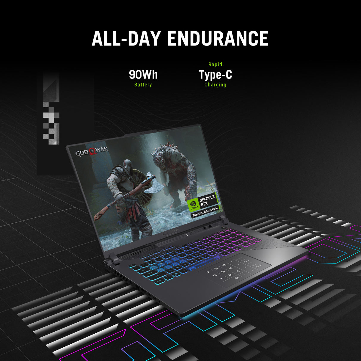 Asus rog strix g16 g614pm-rv112w 16 gaming laptop (ryzen 9 8940hx | rtx 5060 | 32 gb | 1 tb ssd)