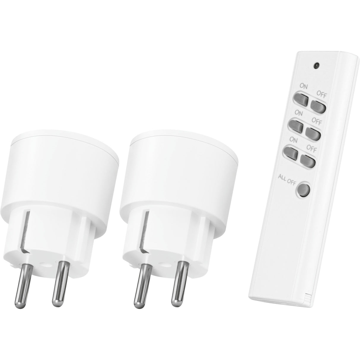 Klicken Sie auf Switch Setzen Sie drahtlose 2 -Stecker mit Fernbedienung