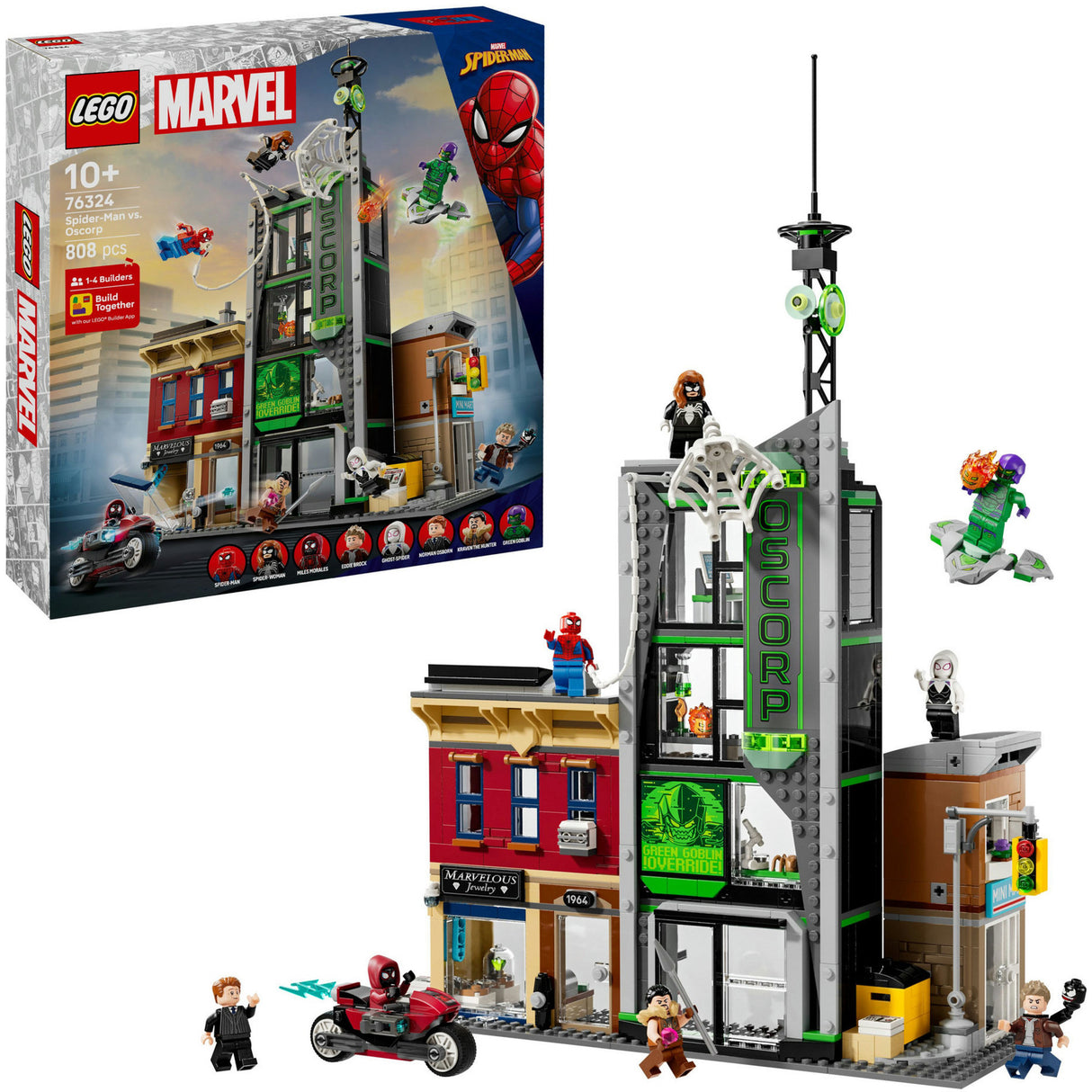 Lego Superhelden Marvel 76324 Spider-Man vs. Oscorp