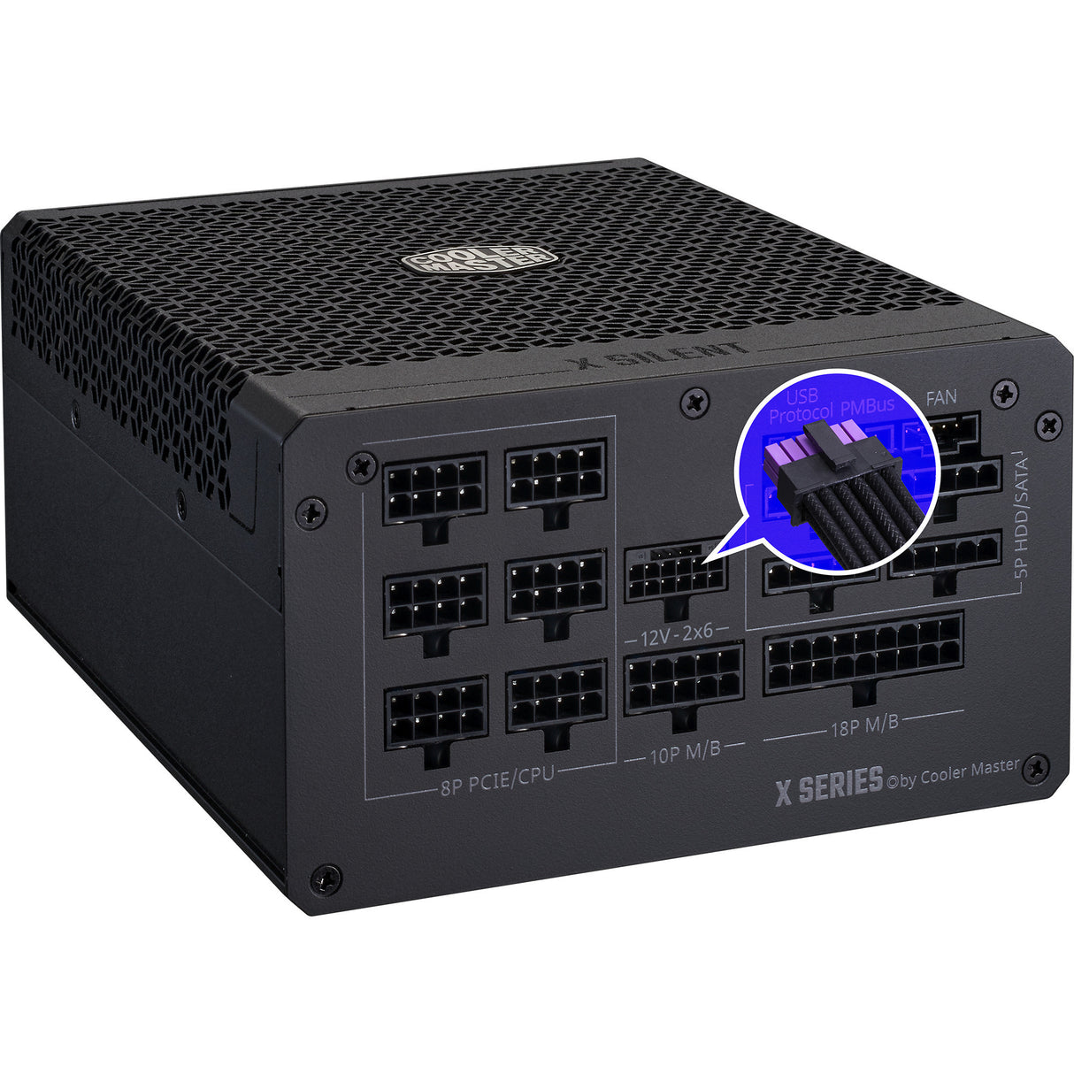 Cooler master , 1100 watt voeding (zwart)