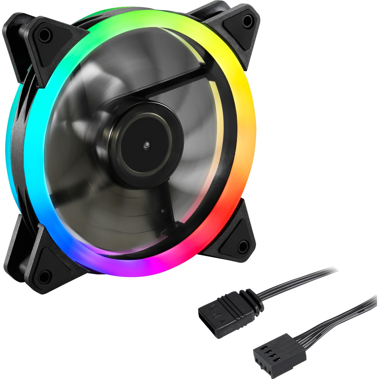 Sharkoon Sharkoon Haifischblätter PWM RGB -Fan