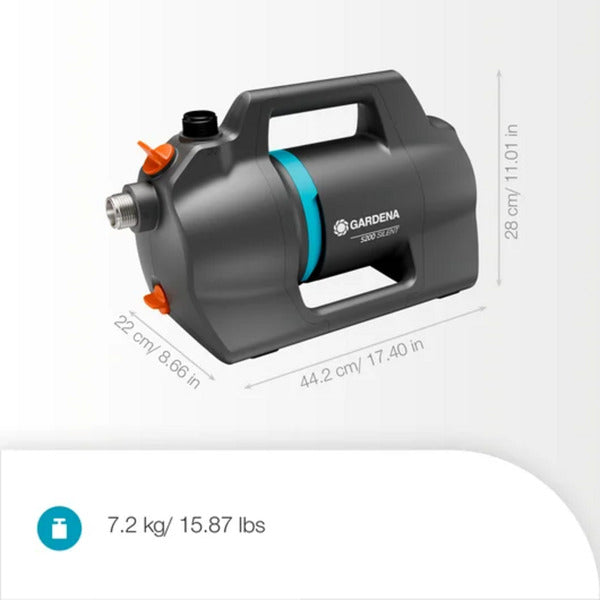 Gardena besproeiingspomp 5200 silent (donkergrijs turquoise, 09084-20)