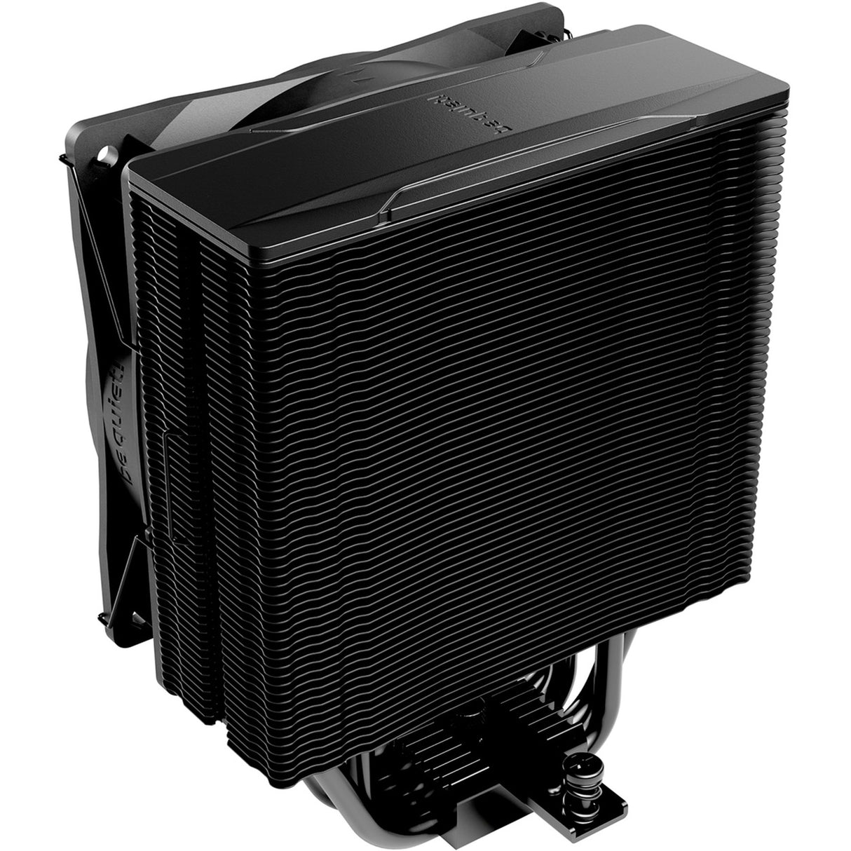 Ruhig sein! Pure Rock 3 Black CPU-Kühler (Schwarz, 4-Pin-PWM-Lüfteranschluss)