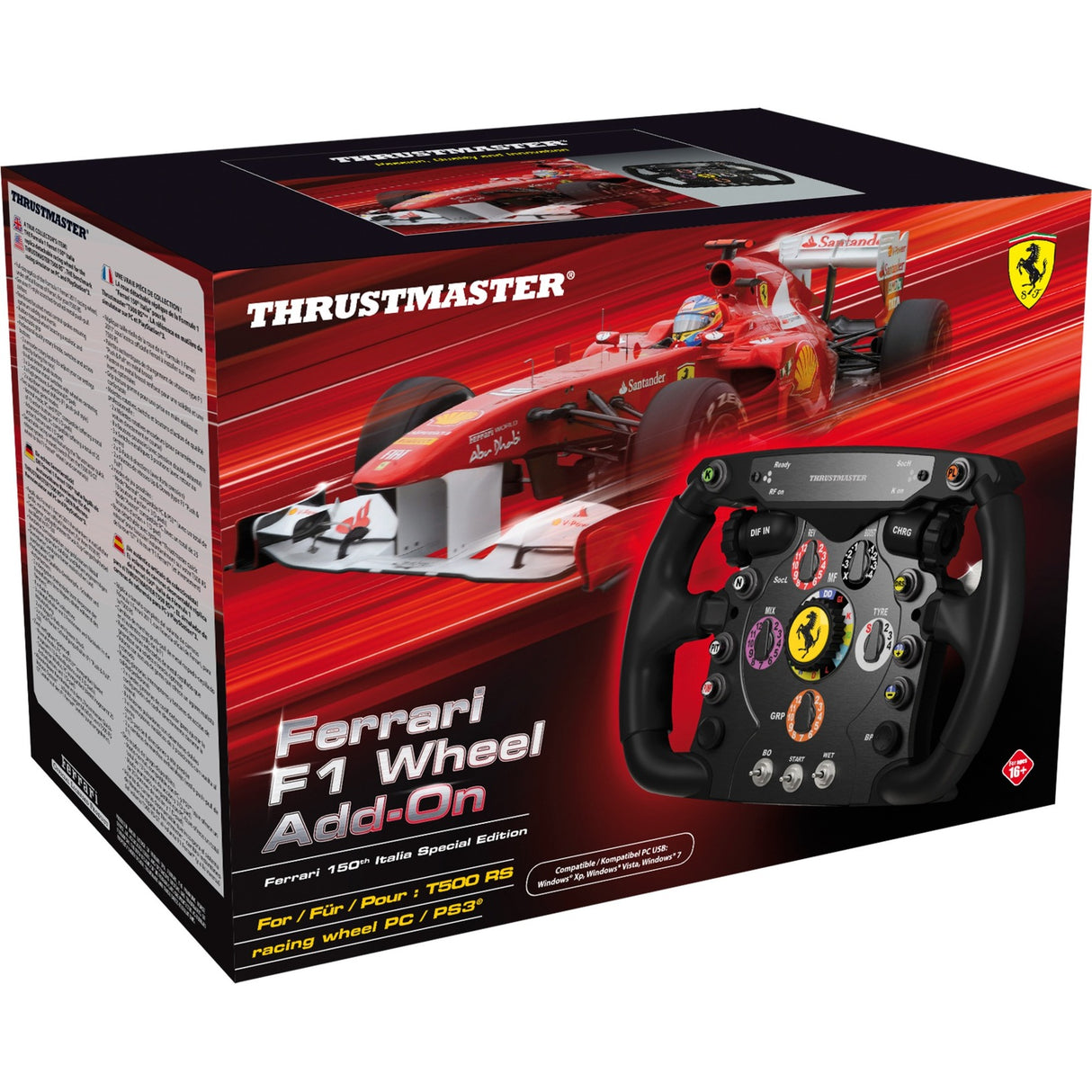 Thrustmaster Ferrari F1 Wheel Add-On Wheel Add-On (Schwarz Silber, PC, Playstation 3, Playstation 4, Xbox One)