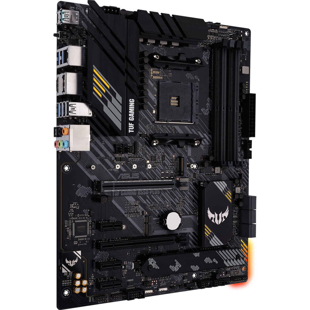 Asus TUF Gaming B550-Plus Sockel AM4 Motherboard (schwarz, Raid, 2,5 GB-LAN, Sound, ATX)