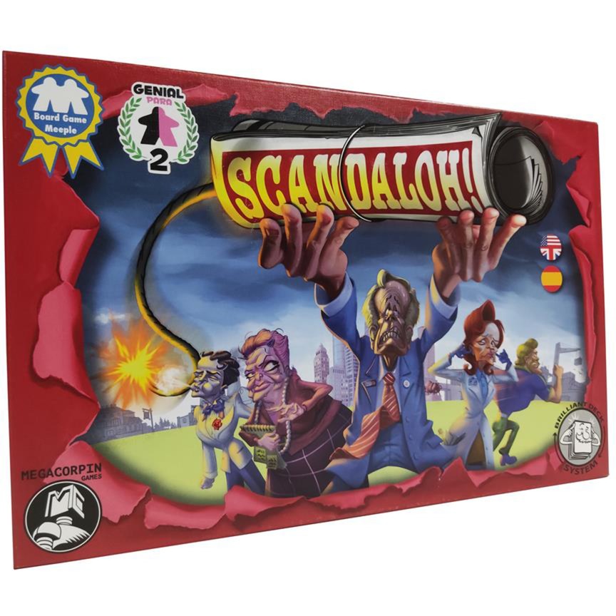 Skandal um europäisches Spielernetzwerk oh! Brettspiel (englisch, 1 - 6 Spieler, 15 Minuten, ab 12 Jahren)