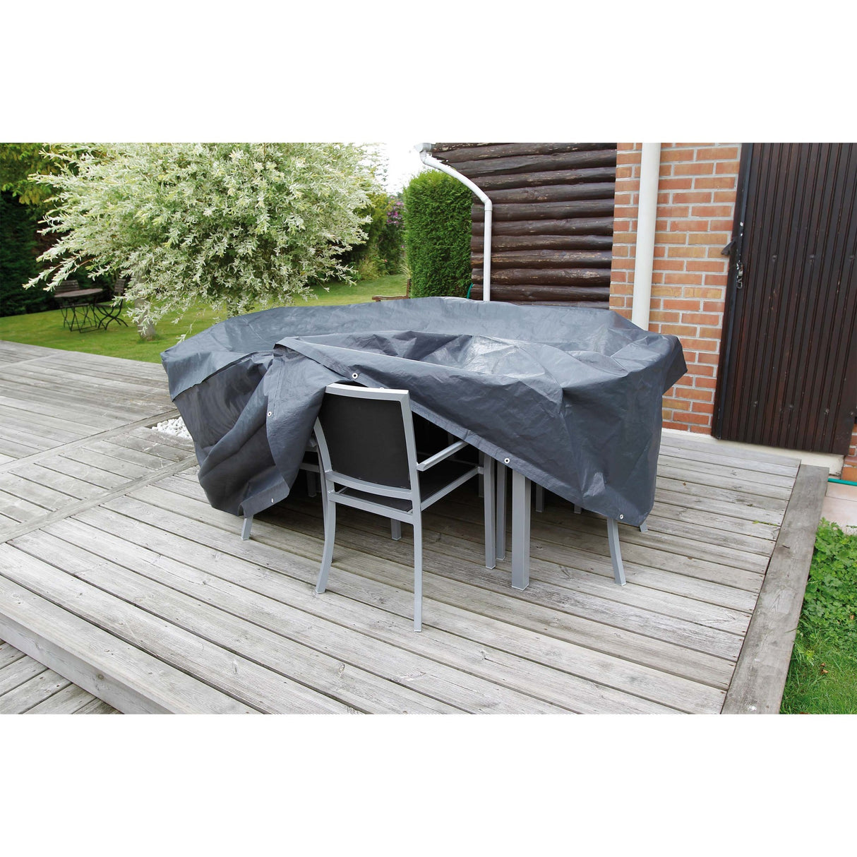 Naturgartenmöbelabdeckung für Runde Tisch und Stühle