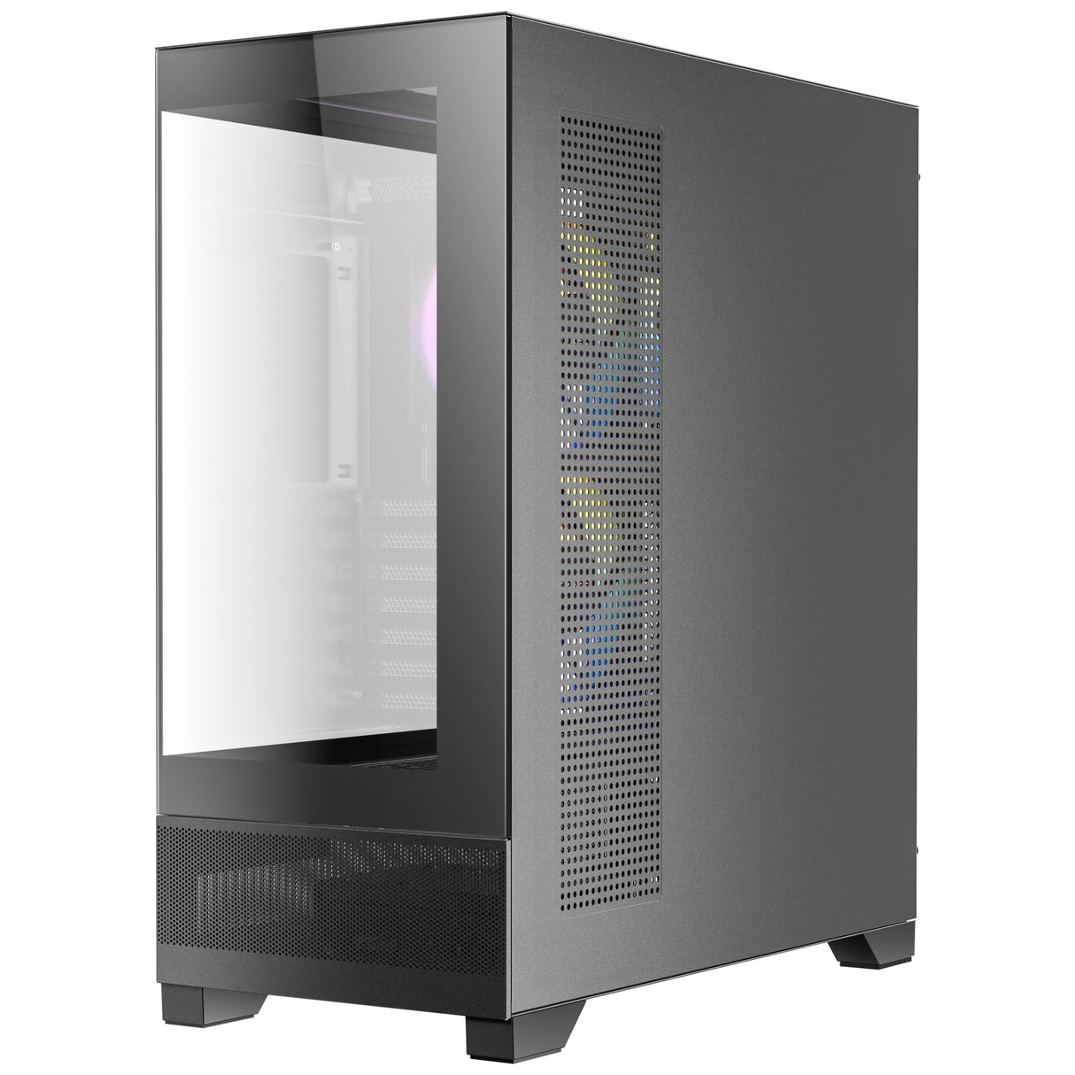 Antec cx700 argb Midi-Tower-Gehäuse (schwarz | 1x USB-A | 1x USB-C | gehärtetes Glas)