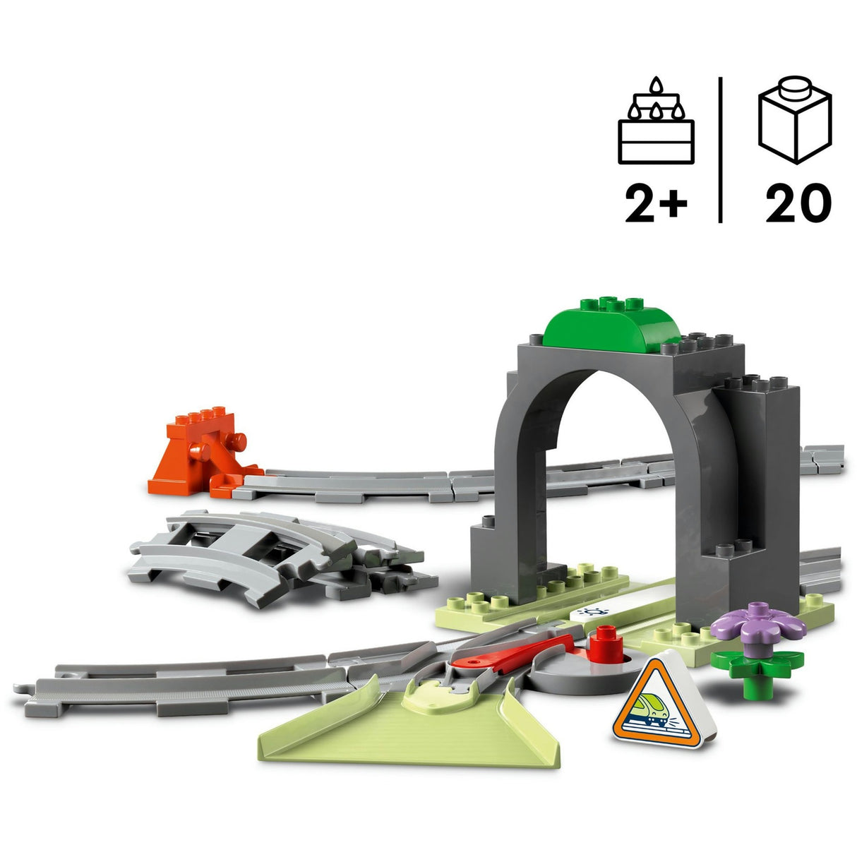 Lego Duplo Town 10425 Eisenbahntunnel und Schienen-Erweiterungsset
