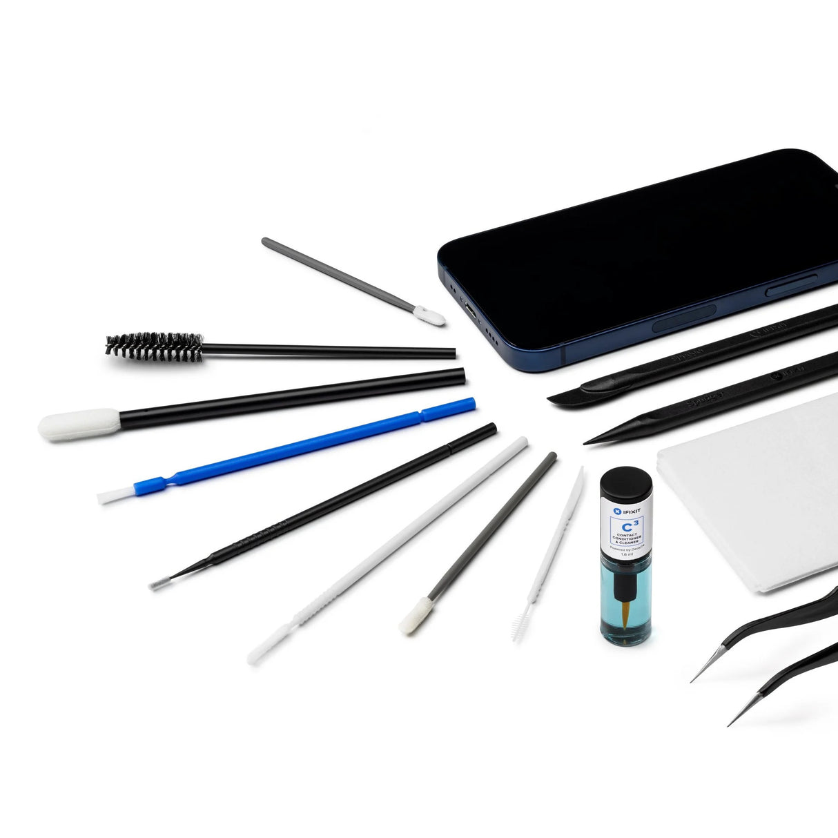 Ifixit Präzisionsreinigungsset Werkzeugset (schwarz blau)
