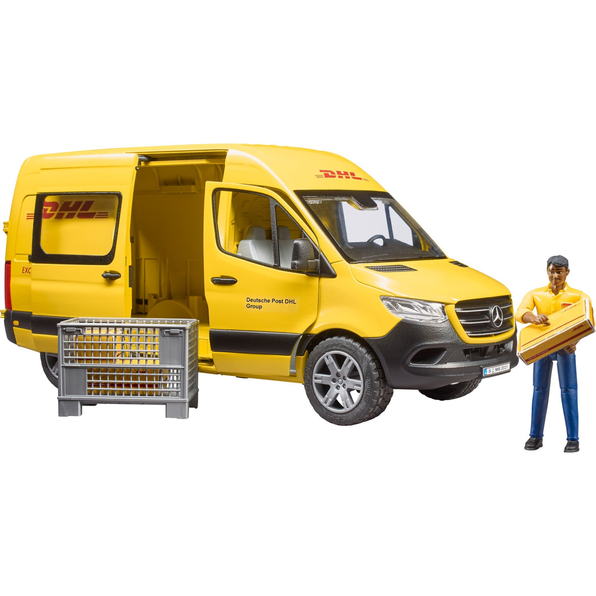 BRUDER MB Sprinter DHL mit dem Regisseur