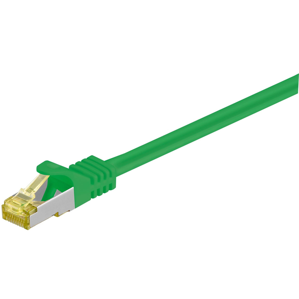 Goobay Netzwerkkabel RJ-45 Cat.6a S FTP (PIMF), mit Cat.7 (grün, 2 Meter)