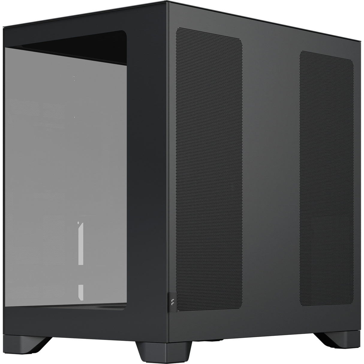 Fractal design pop 2 vision midi tower behuizing (zwart | 1x usb-a | 1x usb-c | tempered glass)