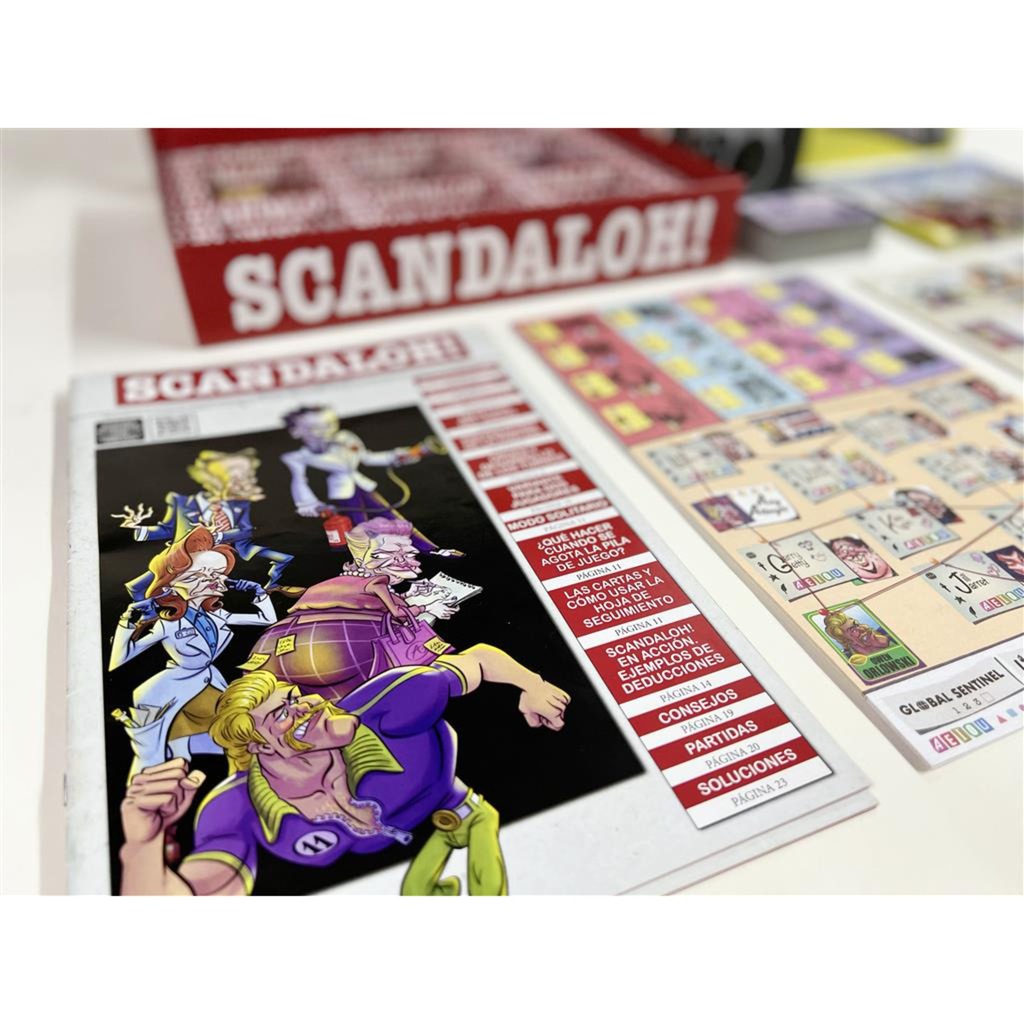Skandal um europäisches Spielernetzwerk oh! Brettspiel (englisch, 1 - 6 Spieler, 15 Minuten, ab 12 Jahren)
