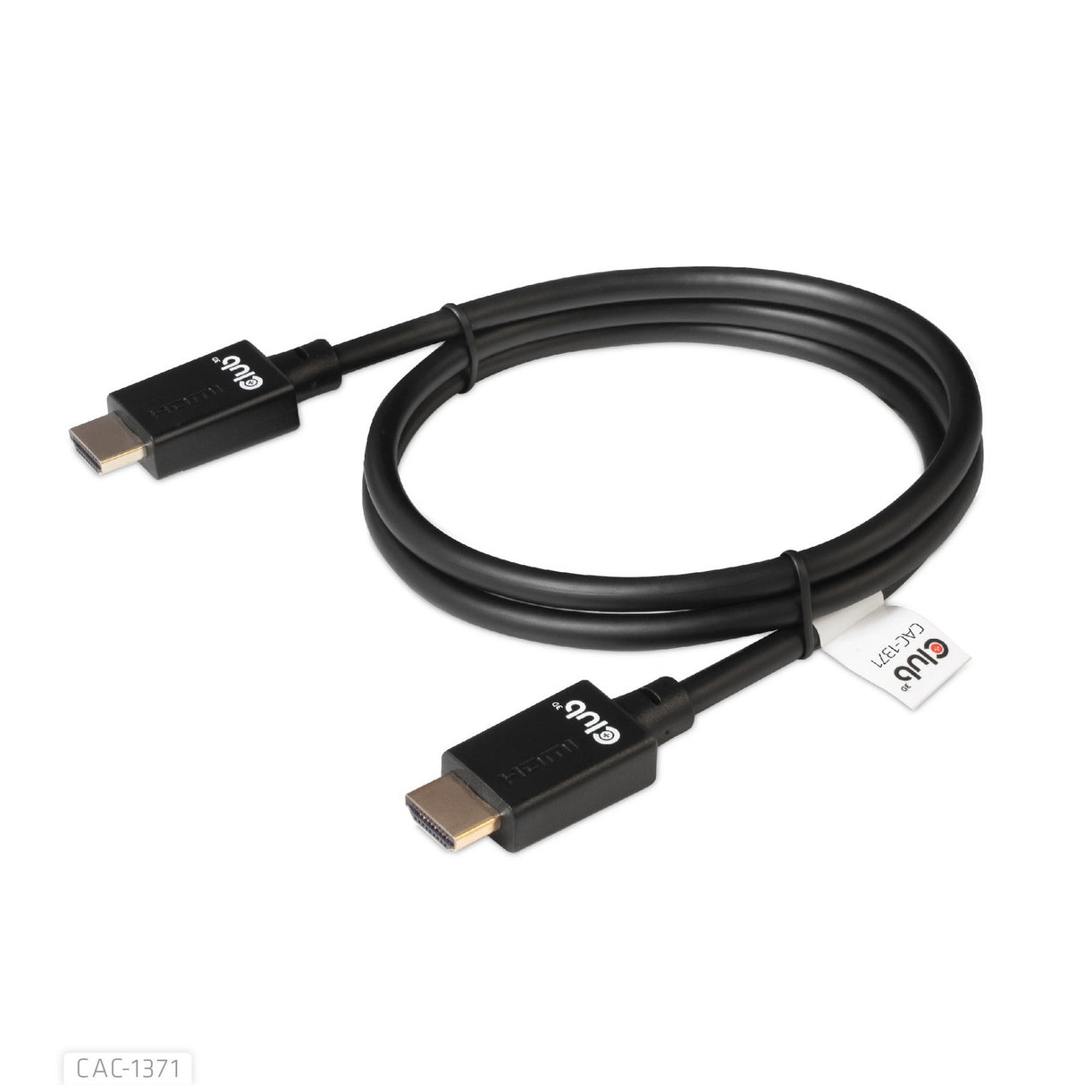 Club 3D Ultra-High-Speed-HDMI-Kabel (schwarz, 1 Meter, 4K 120 Hz, 8K 60 Hz, 48 Gbit/s)